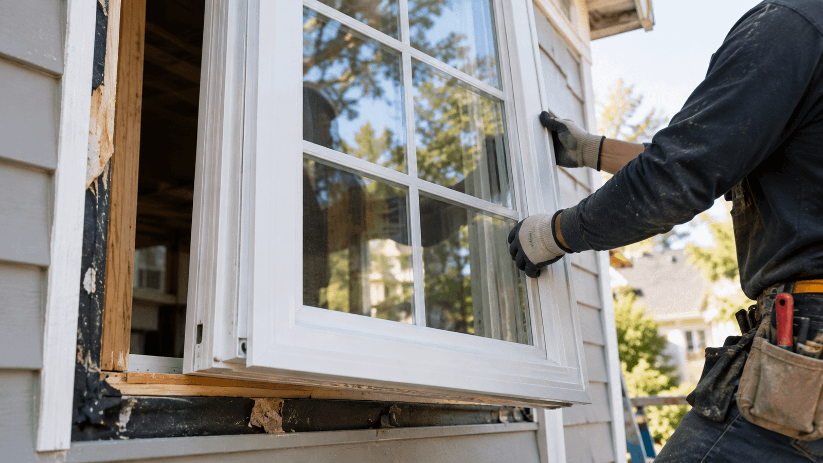 Residential window installation
